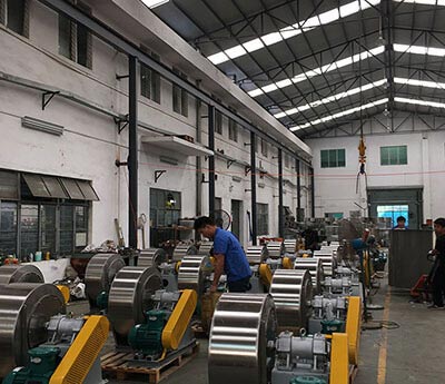 不銹鋼風(fēng)機(jī)車(chē)間