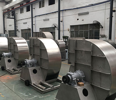 防腐風機生產(chǎn)車間